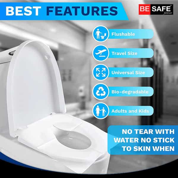 Besafe Forever Disposable Paper Toilet Seat Cover 30 Sheets Yellow