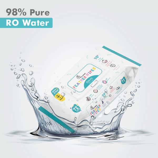 R For Rabbit Feather Aqua Baby Wipes (Combo Of 4)