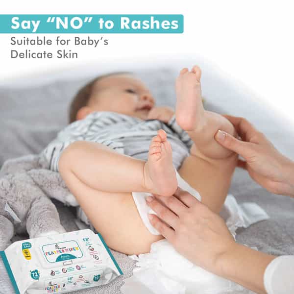 R For Rabbit Feather Aqua Baby Wipes (Combo Of 4)
