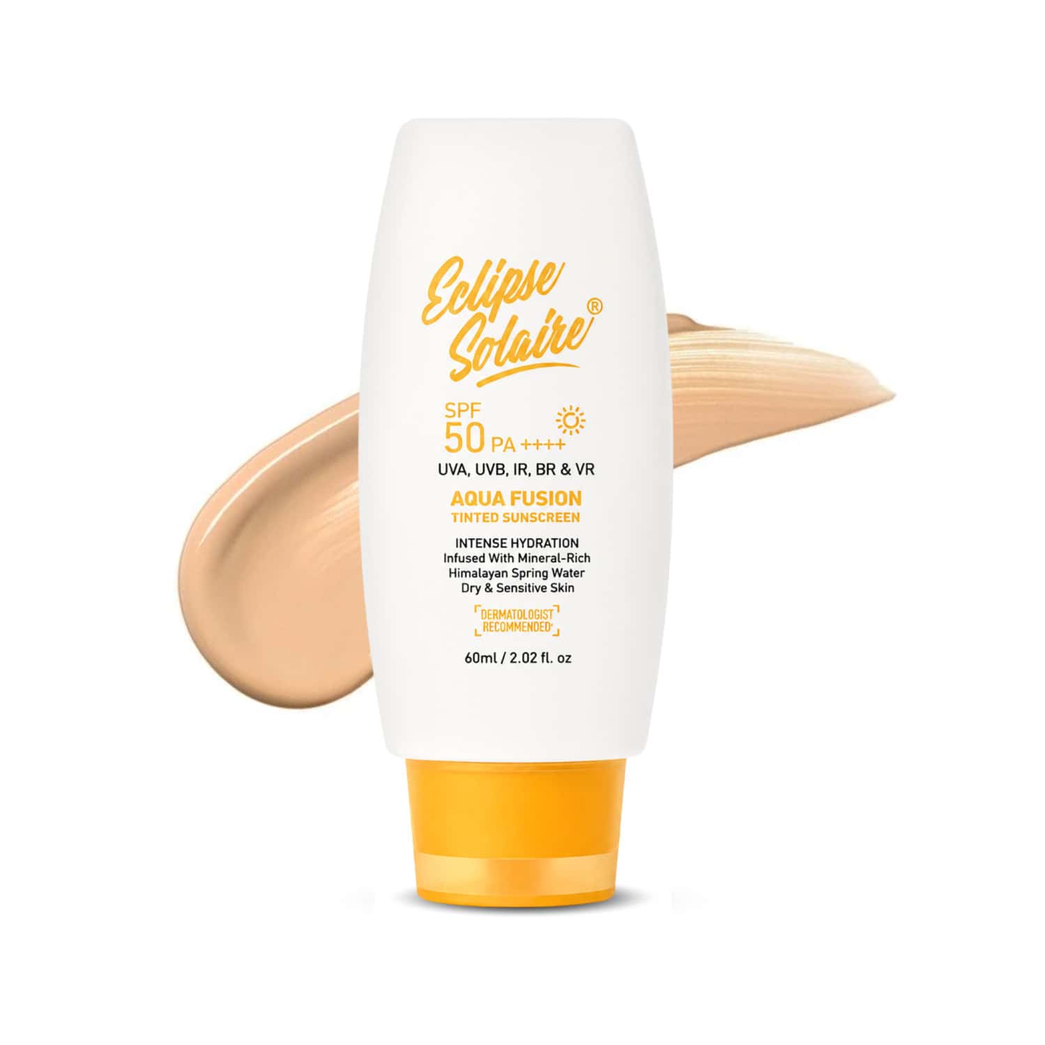 Eclipse Solaire Aqua Fusion Sunscreen - 5x Protection | Spf 50 Pa+++ | All Skin Types 60ml