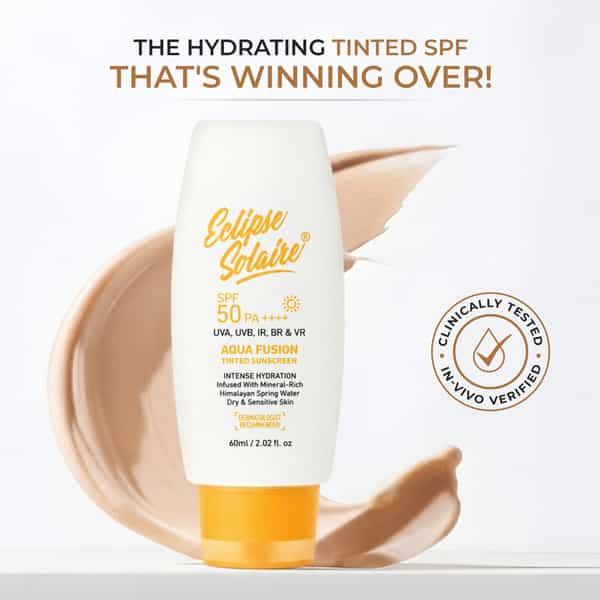 Eclipse Solaire Aqua Fusion Sunscreen - 5X Protection | Spf 50 Pa+++ | All Skin Types 60Ml