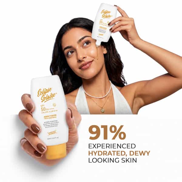 Eclipse Solaire Aqua Fusion Sunscreen - 5X Protection | Spf 50 Pa+++ | All Skin Types 60Ml