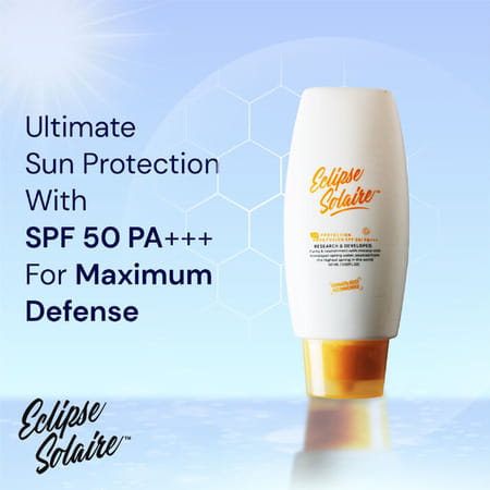 Eclipse Solaire Aqua Fusion Sunscreen - 5x Protection | Spf 50 Pa+++ | All Skin Types 60ml