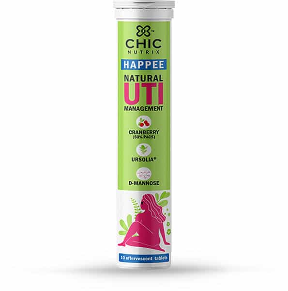 Chicnutrix Happee - Uti Management - Cranberry Ursolia & D-Mannose - 20 Effervescents