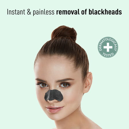 Sirona Natural Charcoal Nose Strips For Women | Removes Blackheads And Whiteheads | Cleans Pores