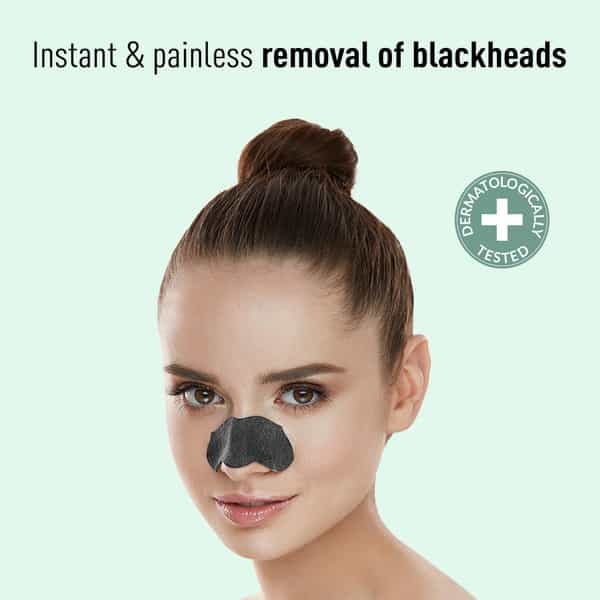 Sirona Natural Charcoal Nose Strips For Women | Removes Blackheads And Whiteheads | Cleans Pores