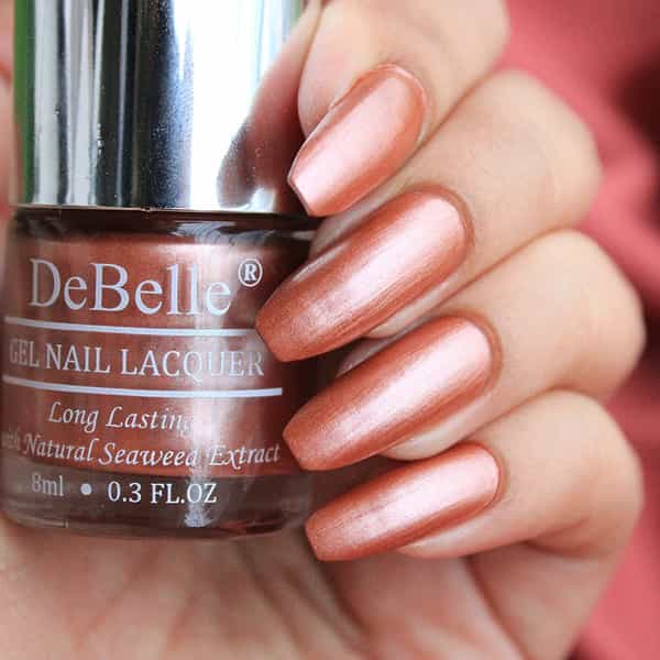 Debelle Gel Nail Polish Combo Of 9 Glimmer & Gloss-Rustique Copper | 72Ml (8Ml Each) Gift For Girls