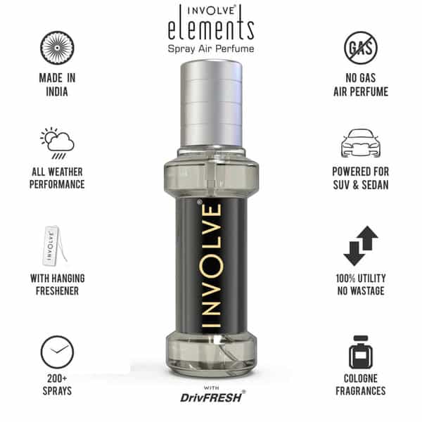 Involve Elements Flame Spray Air Perfume - Strong Car Aroma Air Freshener Spray - Iele04