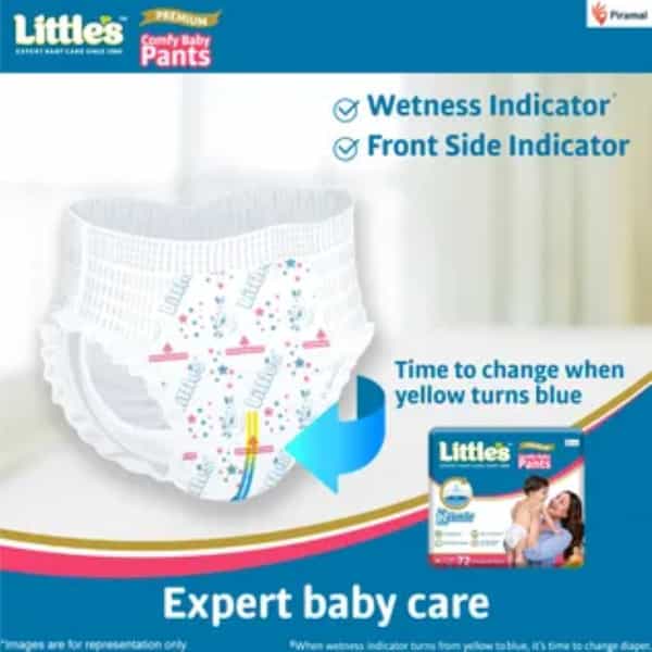 Little's Comfy Baby M Size ( 7-12 Kg) Cottonsoft Pants 9 No's