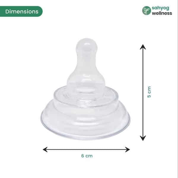 Sahyog Wellness Silicone Nipple Protector For Breast Feeding Mothers - 1 Pc (White)