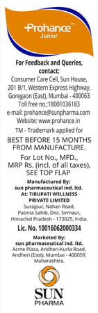 Prohance Junior Nutrition Powder Vanilla 200g