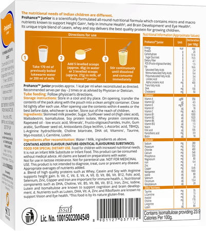 Prohance Junior Nutrition Powder Vanilla 200g