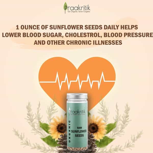 Praakritik Organic Raw Sunflower Seeds 150 G