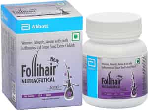 Follihair Abbott New Biotin With Vitamins Bottle Of 30 Tablets (pack Of 3)