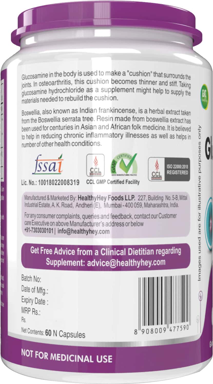 Buy NUTRILITE GLUCOSAMINE HCI WITH BOSWELLIA TABLET 120 Online & Get