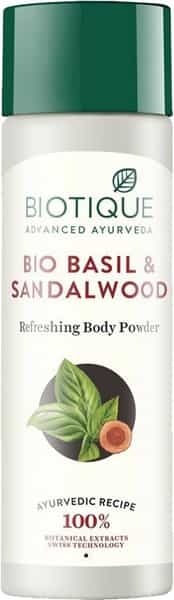 Biotique Bio Basil & Sandalwood Refreshing Body Powder 150 Gm
