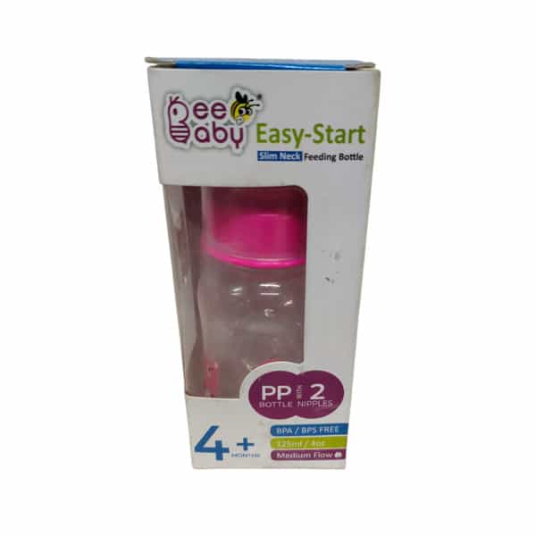 Beebaby 2 In 1 Advance+ Baby Feeding Bottle To Sippy Bottle With Anti-Colic Bottle - 125 Ml (Pink)