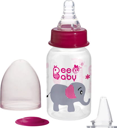 Beebaby 2 In 1 Advance+ Baby Feeding Bottle To Sippy Bottle With Anti-Colic Bottle - 125 Ml (Pink)