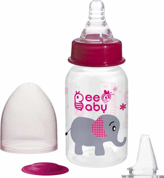 Beebaby 2 In 1 Advance+ Baby Feeding Bottle To Sippy Bottle With Anti-Colic Bottle - 125 Ml (Pink)