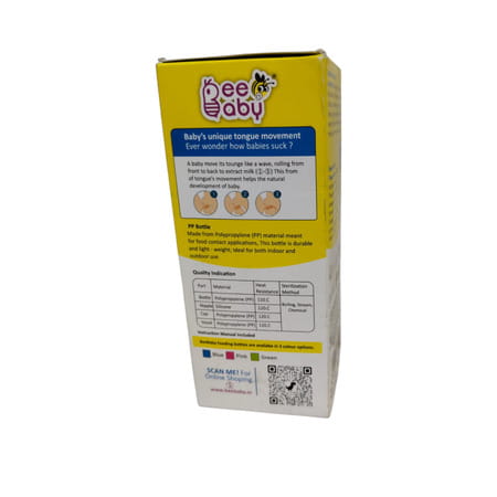 Beebaby 2 In 1 Advance+ Baby Feeding Bottle To Sippy Bottle With Anti-Colic Bottle - 125 Ml (Pink)