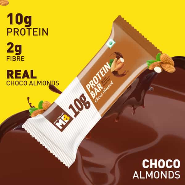 Muscleblaze 10 G Protein Bar (Choco Almond) | Protein Blend