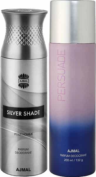 Ajmal Silver Shade For Men And Persuade For Men & Women Each 200Ml (Total 400Ml)