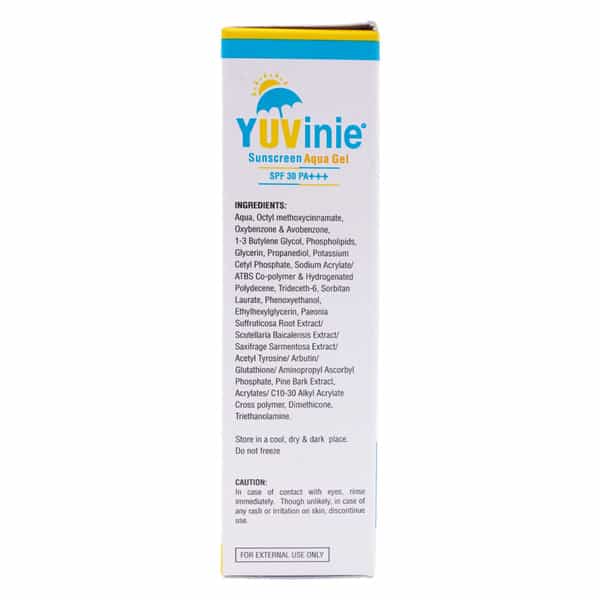 Yuvinie | Spf 30 | Sunscreen Aqua Gel 50 Gm