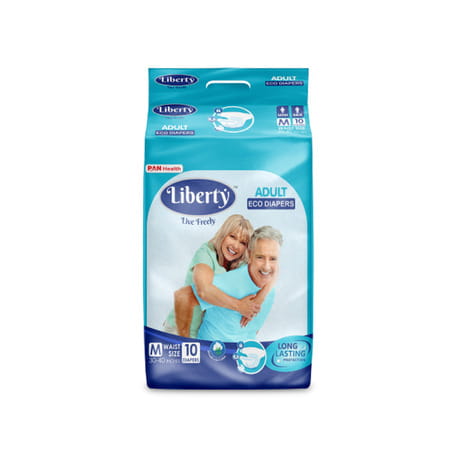 Liberty Eco Adult Diapers Medium - 10 Units