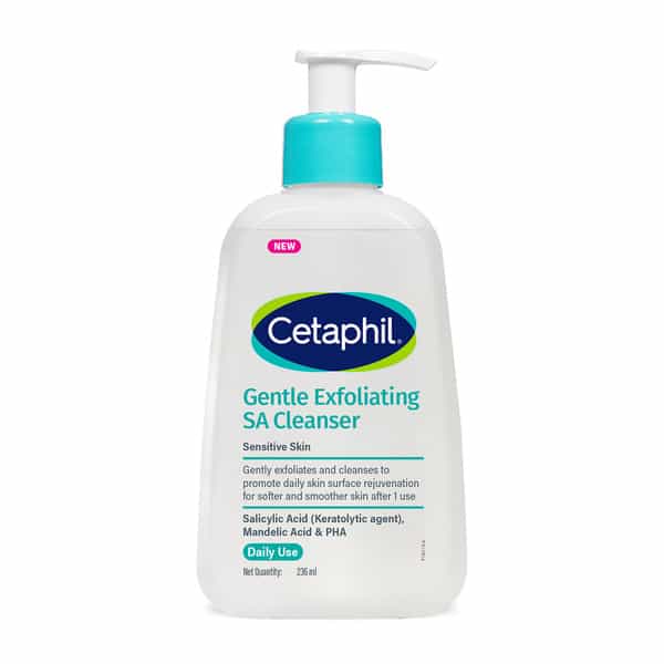 Cetaphil Gentle Exfoliating Sa Cleanser For Sensitive Skin 236 Ml