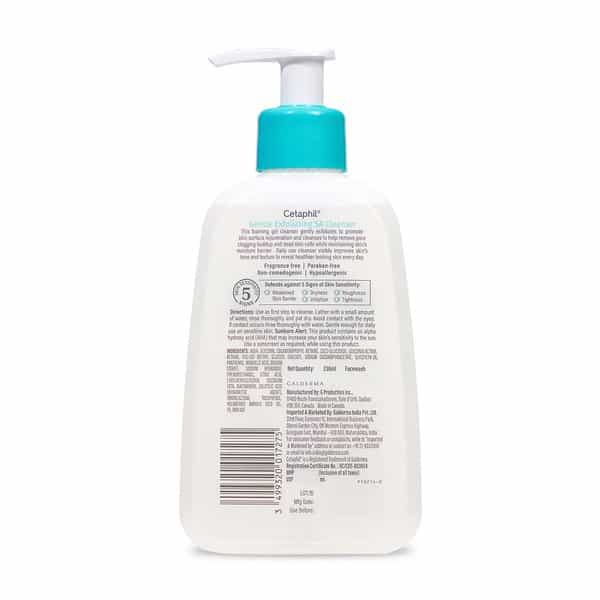 Cetaphil Gentle Exfoliating Sa Cleanser For Sensitive Skin 236 Ml