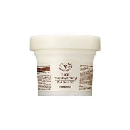 Skinfood Rice Daily Brightening Mask Wash Off - Korean Face Cleanser - Korean Skincare - 210g