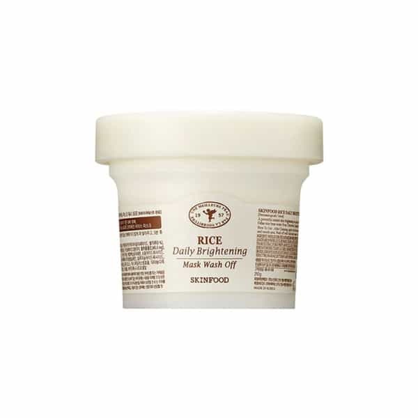 Skinfood Rice Daily Brightening Mask Wash Off - Korean Face Cleanser - Korean Skincare - 210G
