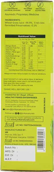 Jivika Naturals Wheatgrass Juice 500Ml