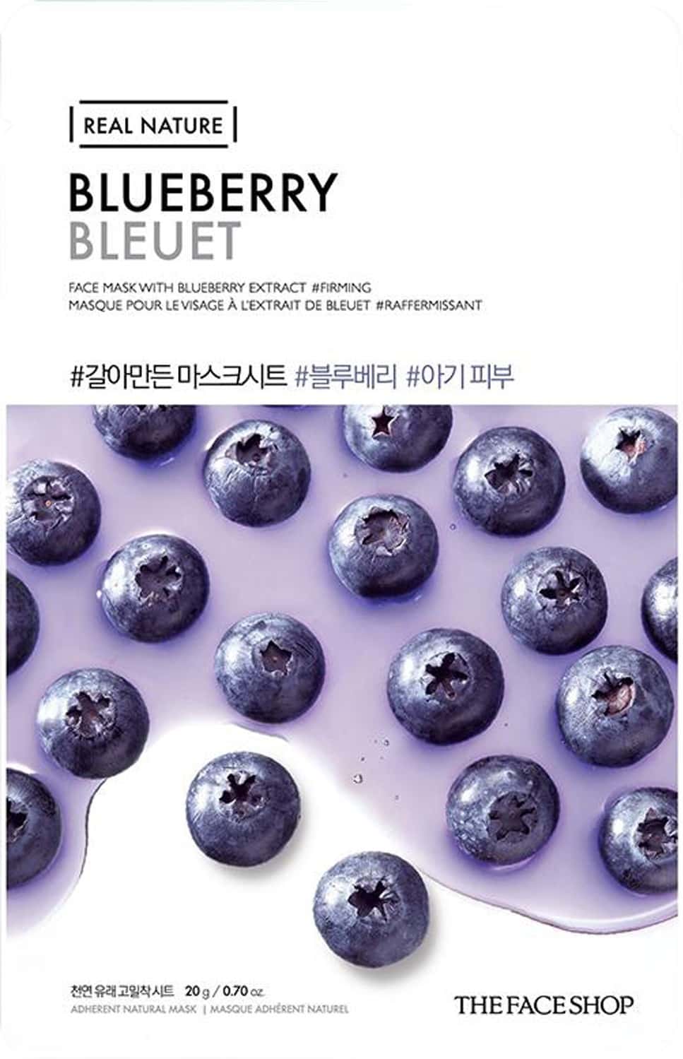 The Face Shop Real Nature Blueberry Masksheet