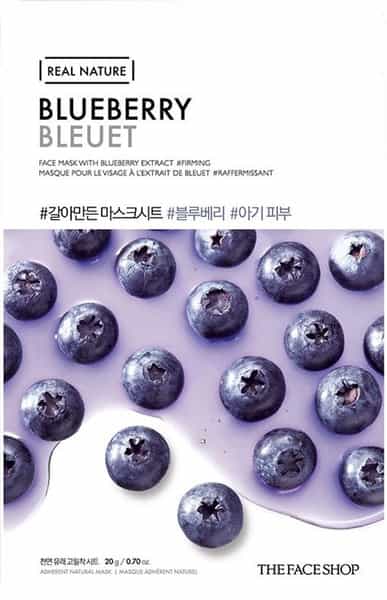 The Face Shop Real Nature Blueberry Masksheet