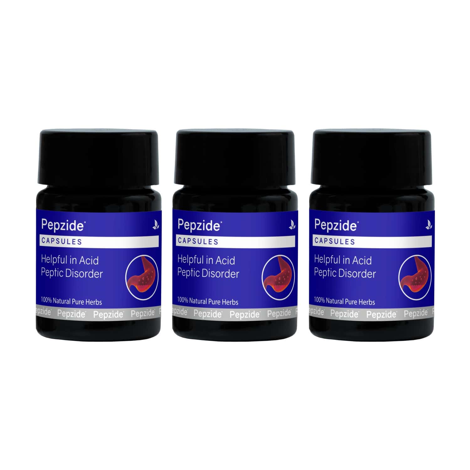 Buy PEPZIDE CAPSULES 10 CAPS FOR GAS & ACIDITY PACK OF 3 Online