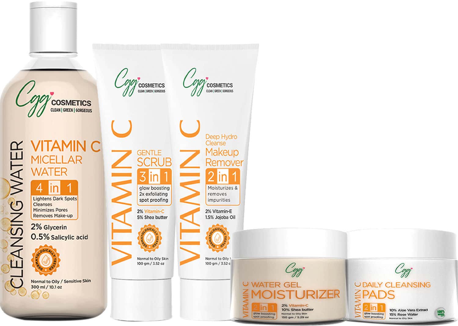 Cgg Cosmetics Vitamin C Kit - For All Skin Types