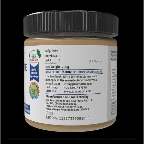 Jus Amazin 5-Minute Badam Kheer -200G|Clean Nutrition|86% Almonds | No Refined Sugar Dairy Free