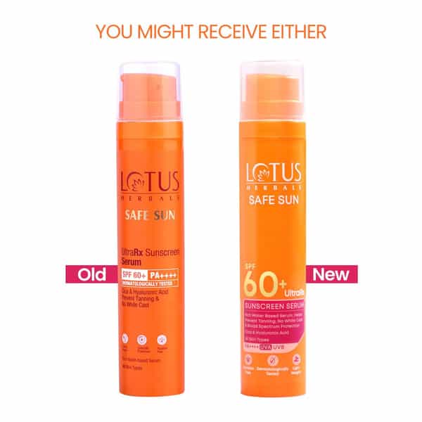 Lotus Herbals Ultrarx Sunscreen Serum Spf 60+ Pa++++ | For All Skin Types | 50Ml