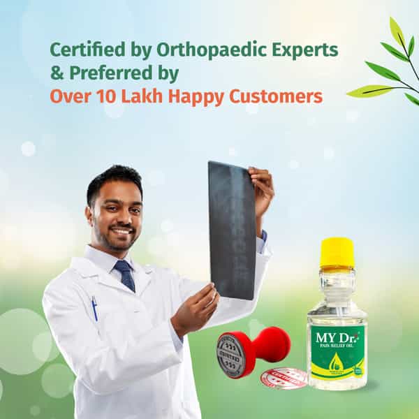 My Dr.pain Oil Relief Oil - Relieves Joint Pains & Body Pains - Aromatic | Non-Sticky 70Ml Pack Of 2