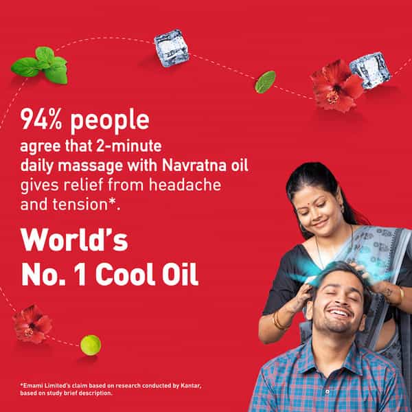New Navratna Ayurvedic Cool Oil Combination Of 9 Ayurvedic Herbs 200Ml
