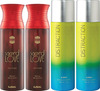 Ajmal 2 Sacred Love For Women & 2 Distraction For Men & Women Deodorants Each 200Ml Combo Pack Of 4