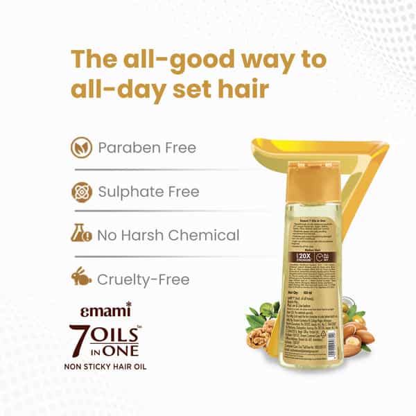 Emami 7 Oils In One Non Sticky Hair Oil - 500 Ml