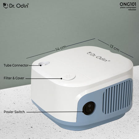 Dr. Odin Ong 101 Portable Nebulizer Machine For Child And Adult | White & Blue