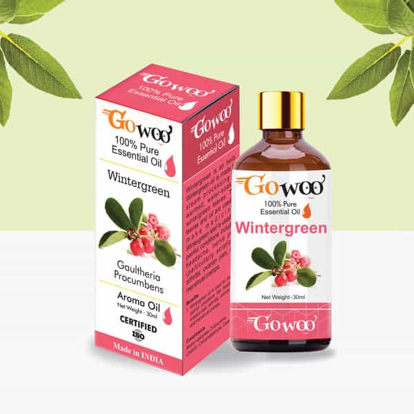 Go Woo 100% Pure Wintergreen Oil Pure Virgin For Skin Care & Hair Treatment 30 Ml