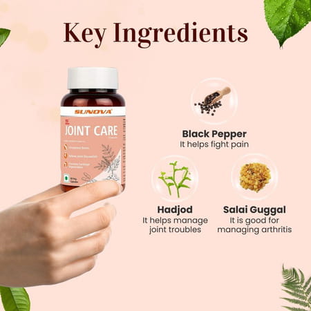 Sunova Joint Care Oil - Quick Joint Pain Relief | Muscle Relaxant - 100 Ml (Pack Of 1)