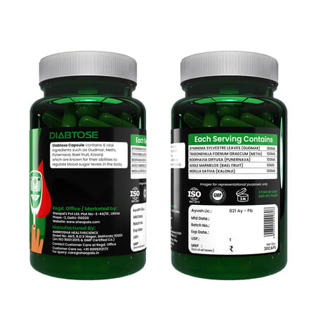Sheopal'S Diabtose For Diabetes & Sugar Level Control Ayurvedic Capsules-30 Caps