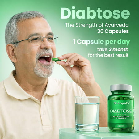 Sheopal'S Diabtose For Diabetes & Sugar Level Control Ayurvedic Capsules-30 Caps