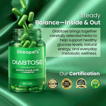 Sheopal'S Diabtose For Diabetes & Sugar Level Control Ayurvedic Capsules-30 Caps