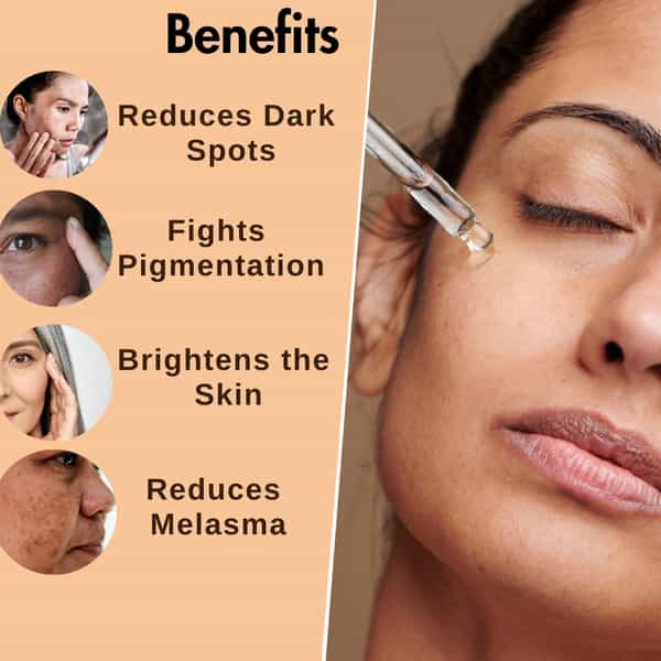 Dermistry 2% Kojic Acid Pigmentation Dark Spot Removal Whitening Light Bright Fairness Face Serum
